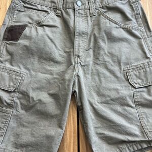 Wrangler Workwear Cargo Shorts Men’s 34 Khaki Utility Pockets